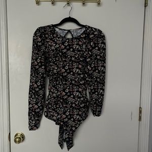 Free People Floral Bodysuit